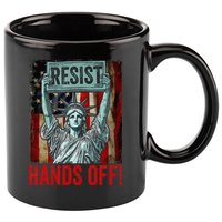 Resist Resistance Statue Of Liberty Hands Off Protest 11oz C Handle Ceramic Mug