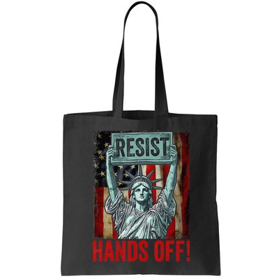 Resist Resistance Statue Of Liberty Hands Off Protest Bag