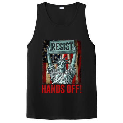 Resist Resistance Statue Of Liberty Hands Off Protest PosiCharge Competitor Tank