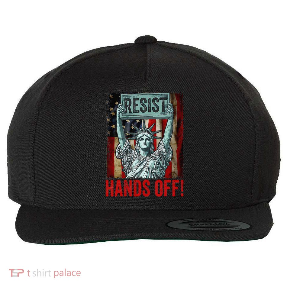 Resist Resistance Statue Of Liberty Hands Off Protest Wool Snapback Cap
