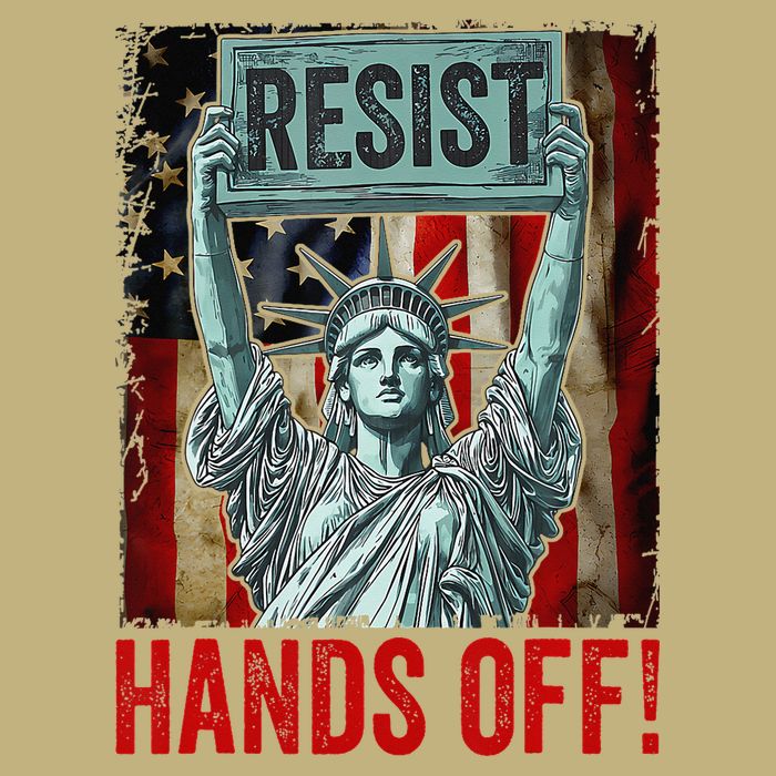 Resist Resistance Statue Of Liberty Hands Off Protest Cooling Performance Crew T-Shirt