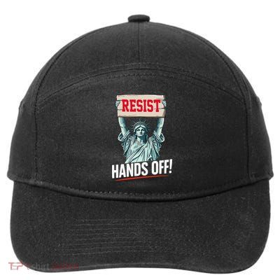 Resist Resistance Statue Of Liberty Hands Off Protest 7-Panel Snapback Hat