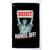 Resist Resistance Statue Of Liberty Hands Off Protest Golf Towel