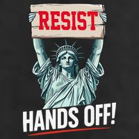 Resist Resistance Statue Of Liberty Hands Off Protest Golf Towel