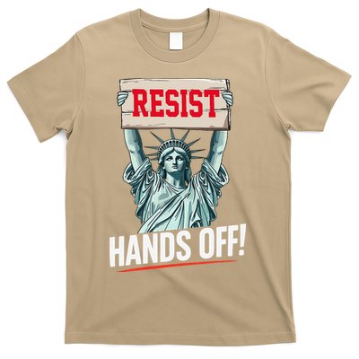 Resist Resistance Statue Of Liberty Hands Off Protest T-Shirt