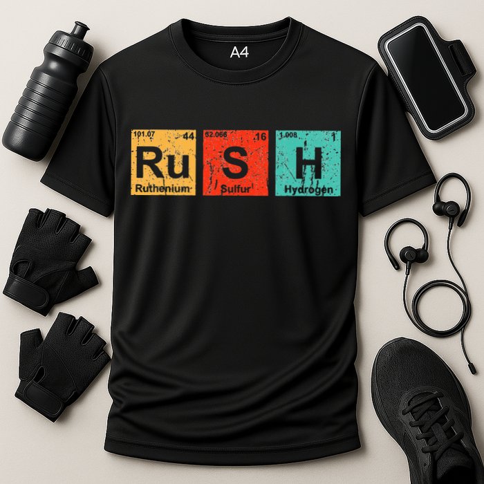 Rush (Ru S H) Periodic Table Elements Funny Performance Shirt