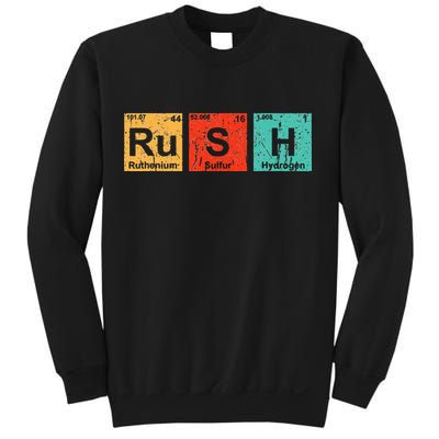 Rush (Ru S H) Periodic Table Elements Funny Sweatshirt