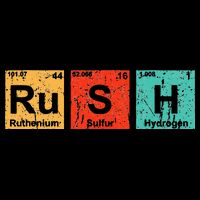Rush (Ru S H) Periodic Table Elements Funny Button