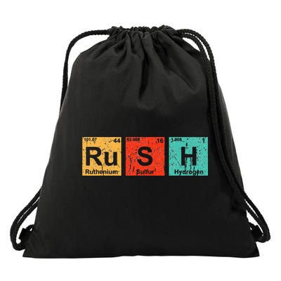 Rush (Ru S H) Periodic Table Elements Funny Drawstring Bag