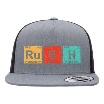 Rush (Ru S H) Periodic Table Elements Funny Flat Bill Trucker Hat