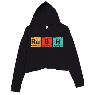 Rush (Ru S H) Periodic Table Elements Funny Crop Fleece Hoodie