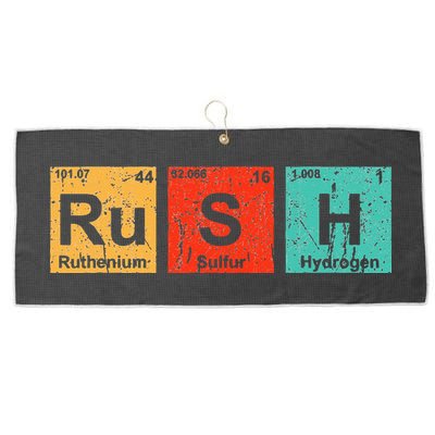 Rush (Ru S H) Periodic Table Elements Funny Large Microfiber Waffle Golf Towel