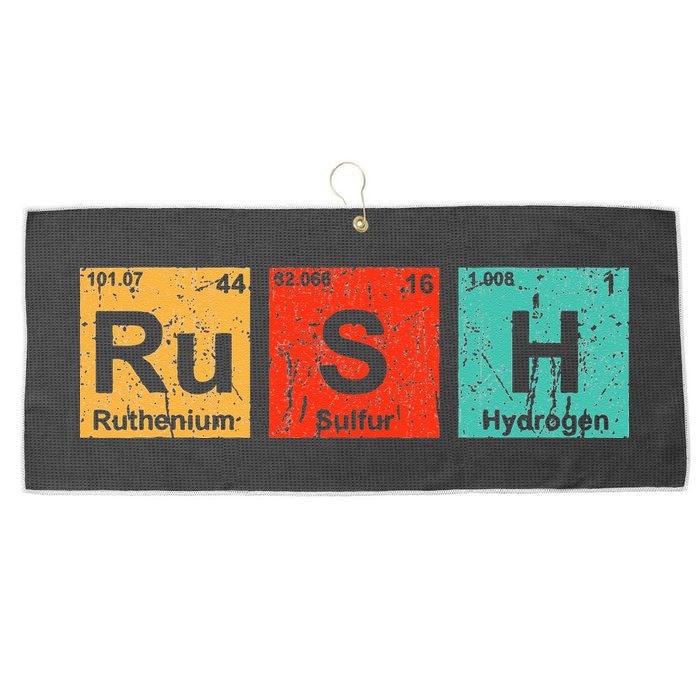 Rush (Ru S H) Periodic Table Elements Funny Large Microfiber Waffle Golf Towel