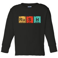 Rush (Ru S H) Periodic Table Elements Funny Toddler Long Sleeve Shirt