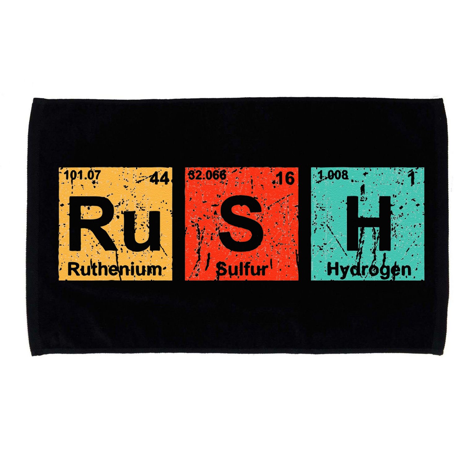 Rush (Ru S H) Periodic Table Elements Funny Microfiber Hand Towel