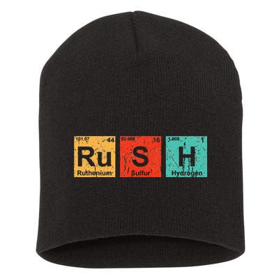 Rush (Ru S H) Periodic Table Elements Funny Short Acrylic Beanie