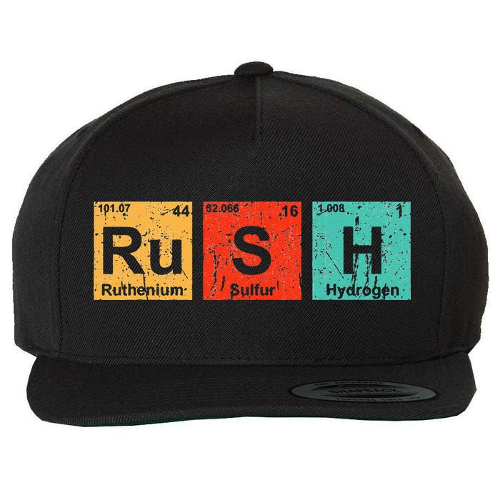 Rush (Ru S H) Periodic Table Elements Funny Wool Snapback Cap
