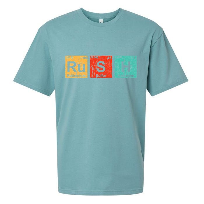 Rush (Ru S H) Periodic Table Elements Funny Sueded Cloud Jersey T-Shirt