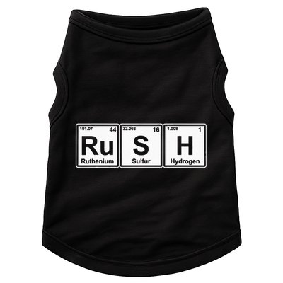 Rush (Ru S H) Periodic Table Elements Doggie Tank