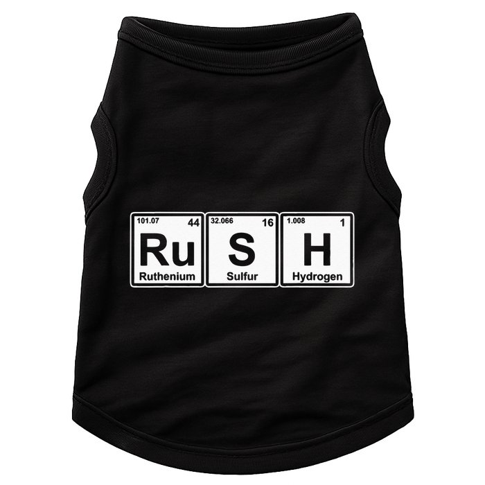 Rush (Ru S H) Periodic Table Elements Doggie Tank