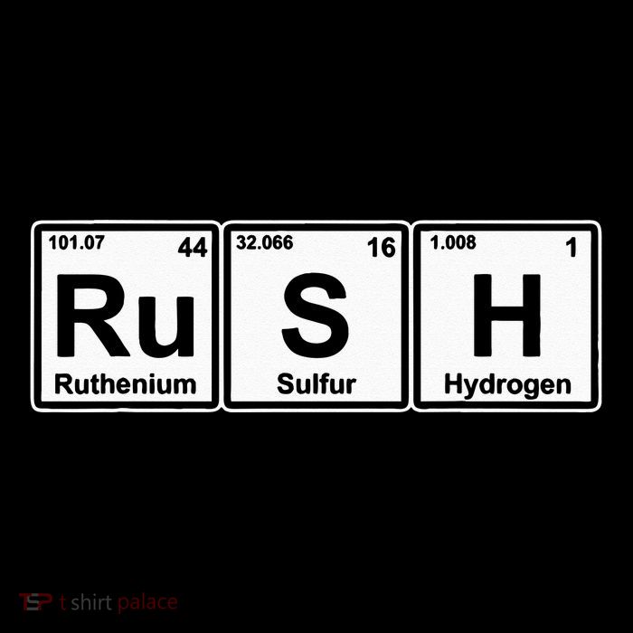 Rush (Ru S H) Periodic Table Elements Sweatshirt