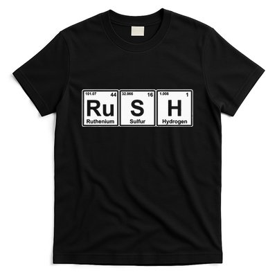 Rush (Ru S H) Periodic Table Elements T-Shirt