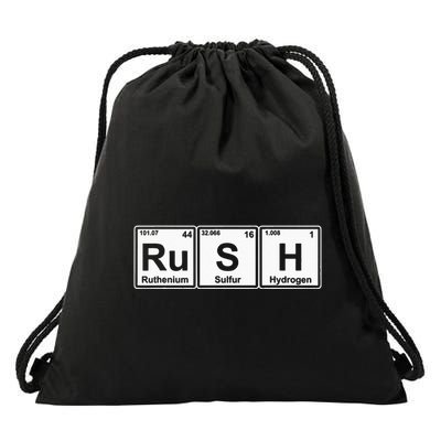 Rush (Ru S H) Periodic Table Elements Drawstring Bag
