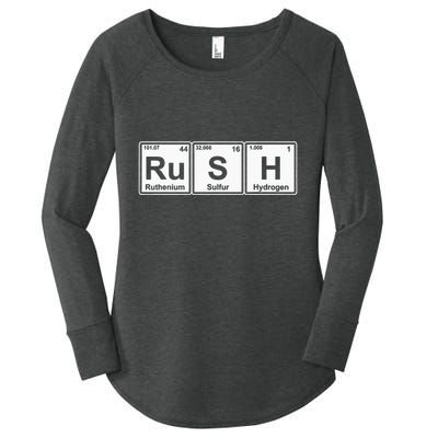 Rush (Ru S H) Periodic Table Elements Women's Perfect Tri Tunic Long Sleeve Shirt