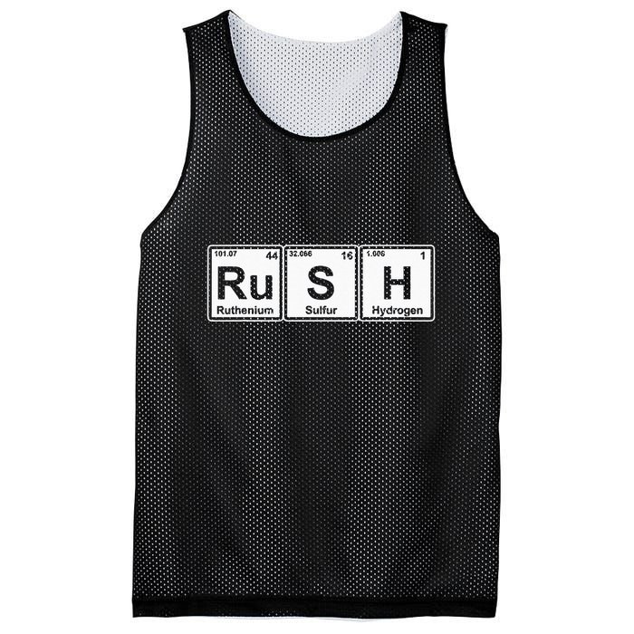 Rush (Ru S H) Periodic Table Elements Mesh Reversible Basketball Jersey Tank