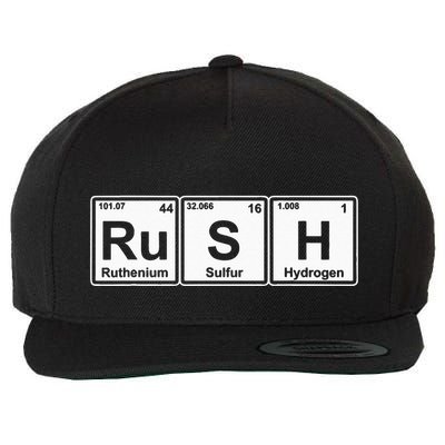 Rush (Ru S H) Periodic Table Elements Wool Snapback Cap