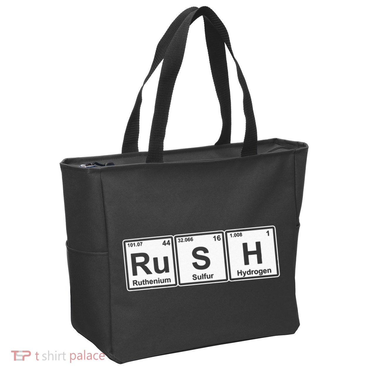Rush (Ru S H) Periodic Table Elements Zip Tote Bag