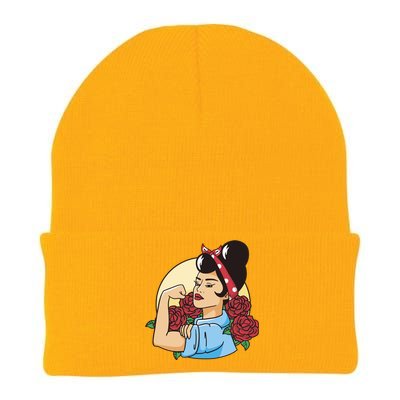 Rockabilly Rosie Strong Knit Cap Winter Beanie