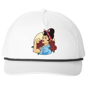 Rockabilly Rosie Strong Snapback Five-Panel Rope Hat