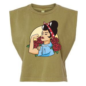 Rockabilly Rosie Strong Garment-Dyed Women's Muscle Tee