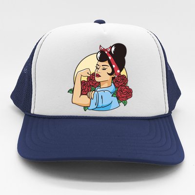 Rockabilly Rosie Strong Trucker Hat