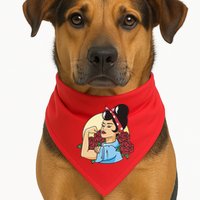 Rockabilly Rosie Strong USA-Made Doggie Bandana