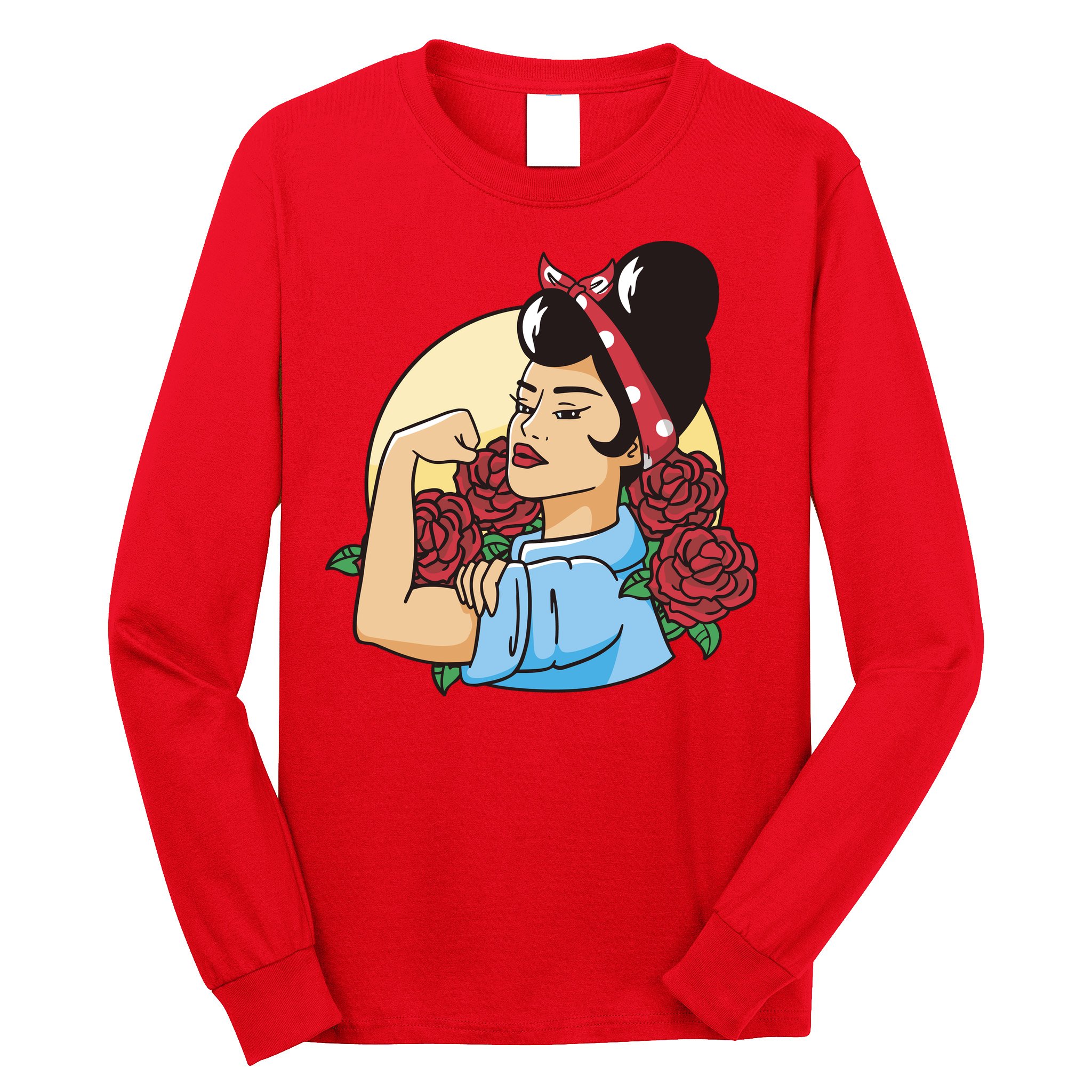 Rockabilly Rosie Strong Long Sleeve Shirt