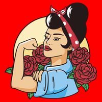 Rockabilly Rosie Strong 16 in Basic Backpack