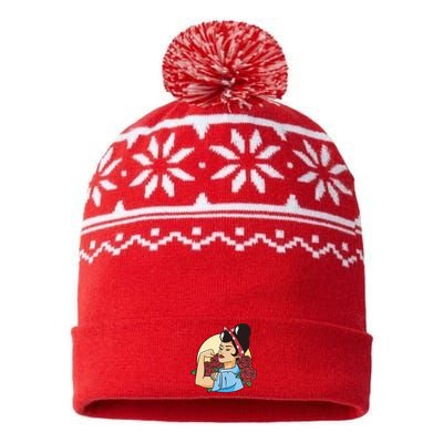 Rockabilly Rosie Strong USA-Made Snowflake Beanie