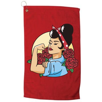 Rockabilly Rosie Strong Golf Towel