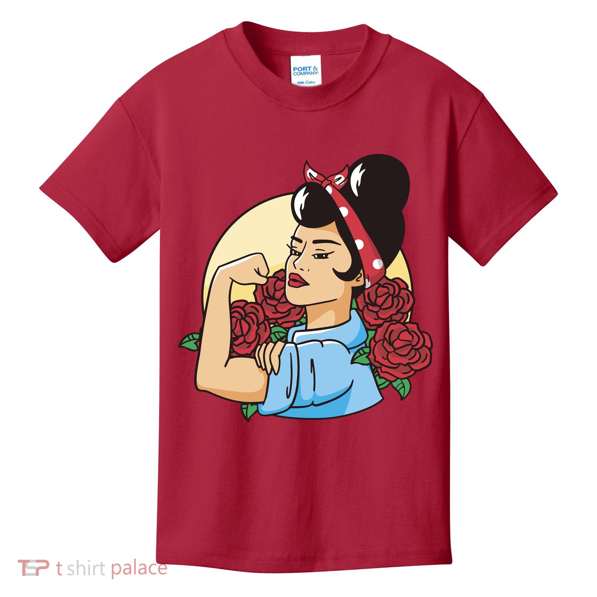Rockabilly Rosie Strong Kids T-Shirt