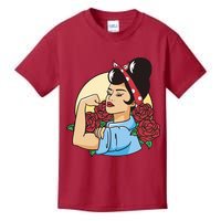 Rockabilly Rosie Strong Kids T-Shirt