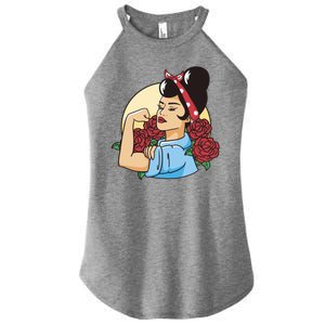 Rockabilly Rosie Strong Women's Perfect Tri Rocker Tank