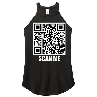 Rick Roll Scan Me Women’s Perfect Tri Rocker Tank