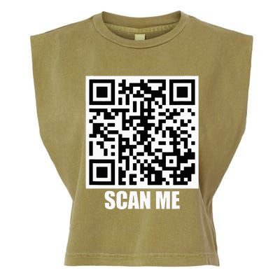 Rick Roll Scan Me Garment-Dyed Women's Muscle Tee