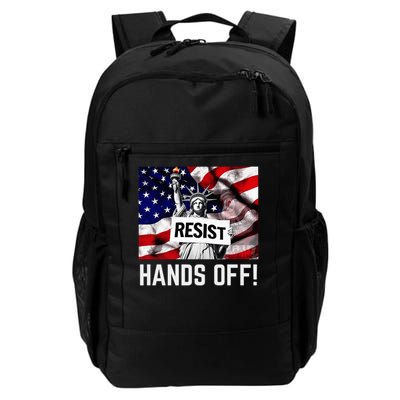 Resist Resistance Statue Of Liberty Hands Off Protest Daily Commute Backpack