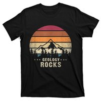 Retro Rock Science Paleontology Lover Geology T-Shirt