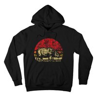 Retro Rhinoceros Safari Rhino Lover Endangered Hoodie