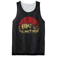 Retro Rhinoceros Safari Rhino Lover Endangered Mesh Reversible Basketball Jersey Tank