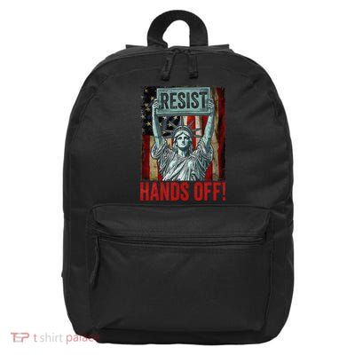 Resist Resistance Statue Of Liberty Hands Off Protest Gift 16 in Basic Backpack
